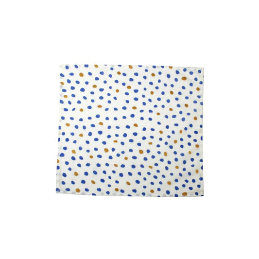 BLUE / GOLD DOT BOHEMIAN NAPKIN SET OF 4 - Findlay Rowe Designs