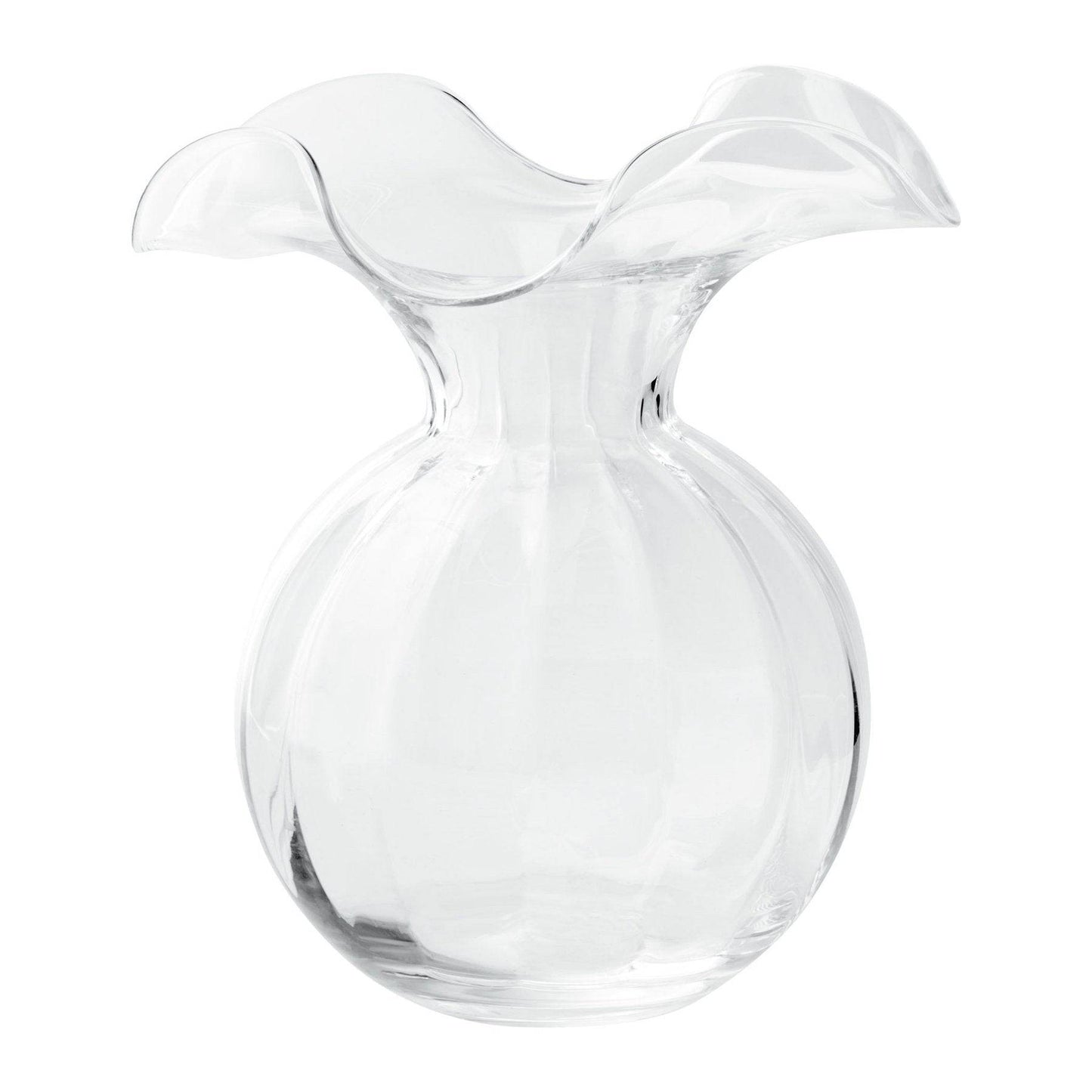 Vietri - Hibiscus Glass Clear Medium Fluted Vase - Findlay Rowe Designs