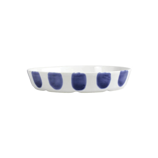 Vietri - Santorini Dot Oval Baker - Findlay Rowe Designs