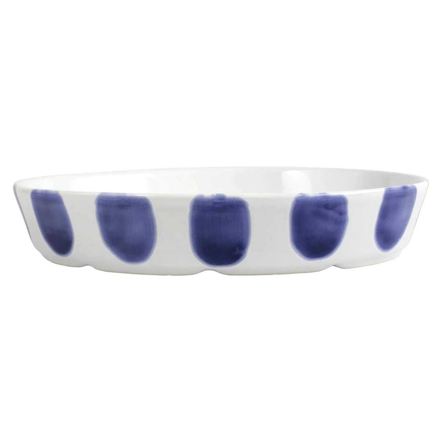 Vietri - Santorini Dot Oval Baker - Findlay Rowe Designs