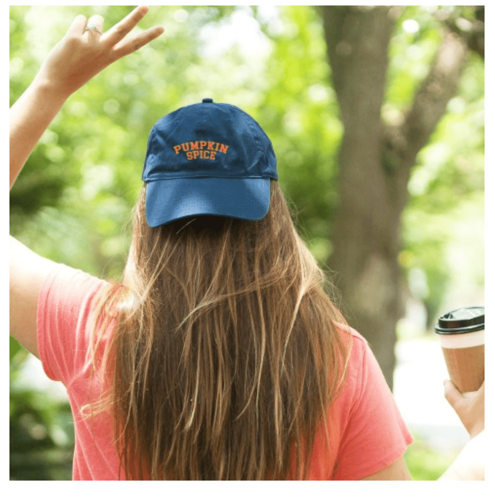 Pumpkin Spice Navy Cap - Findlay Rowe Designs
