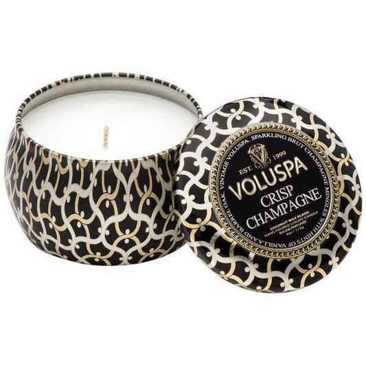 VOLUSPA - CRISP CHAMPAGNE - MINI TIN CANDLE - Findlay Rowe Designs