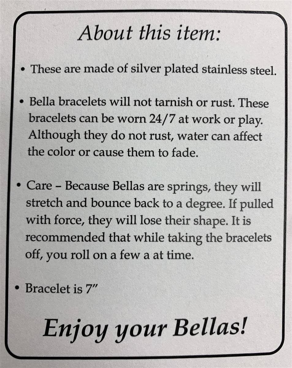 Bracelet - "Bella Bracelets" - Platinum Silver - Findlay Rowe Designs