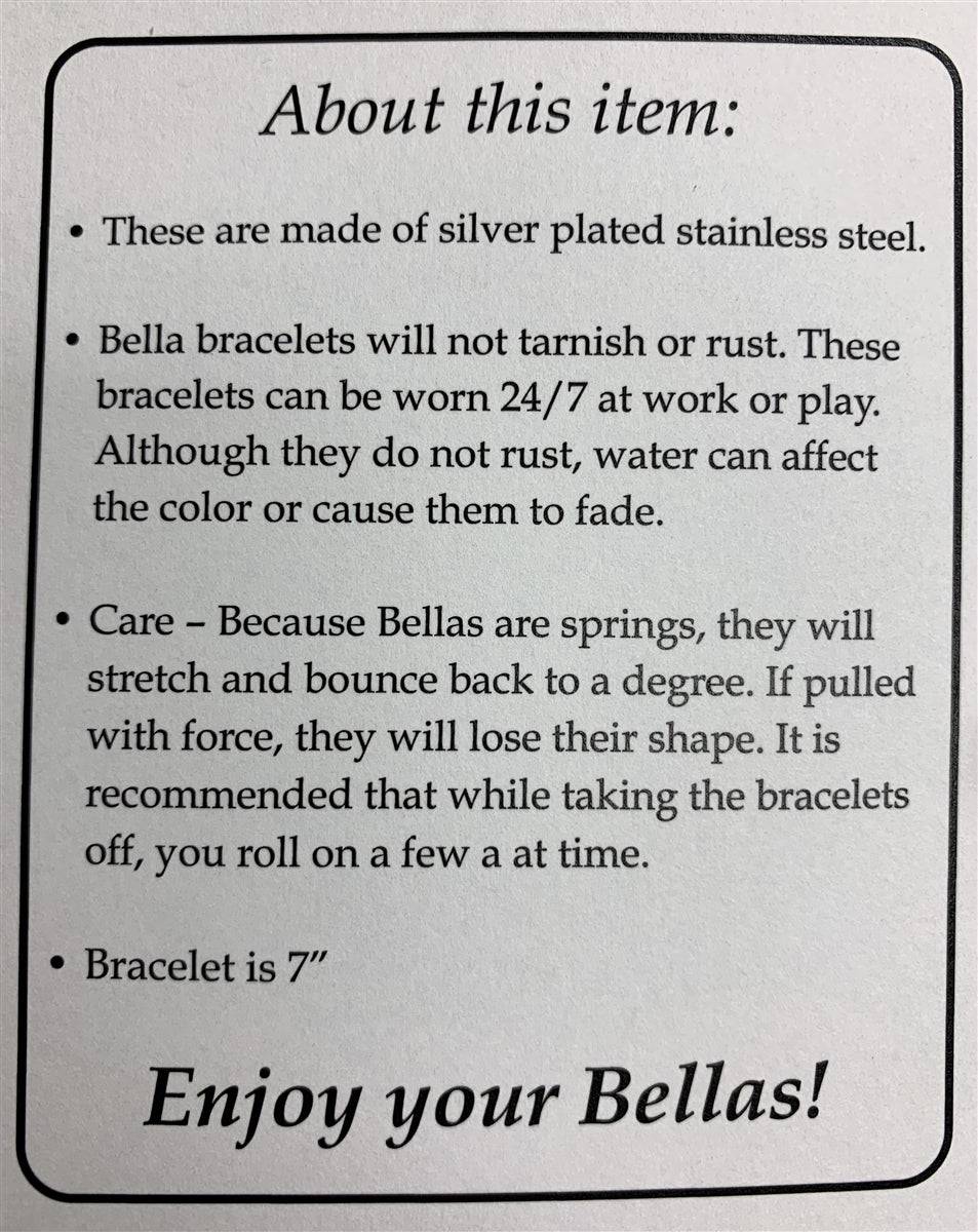 "Bella Bracelets" Platinum Silver - Findlay Rowe Designs