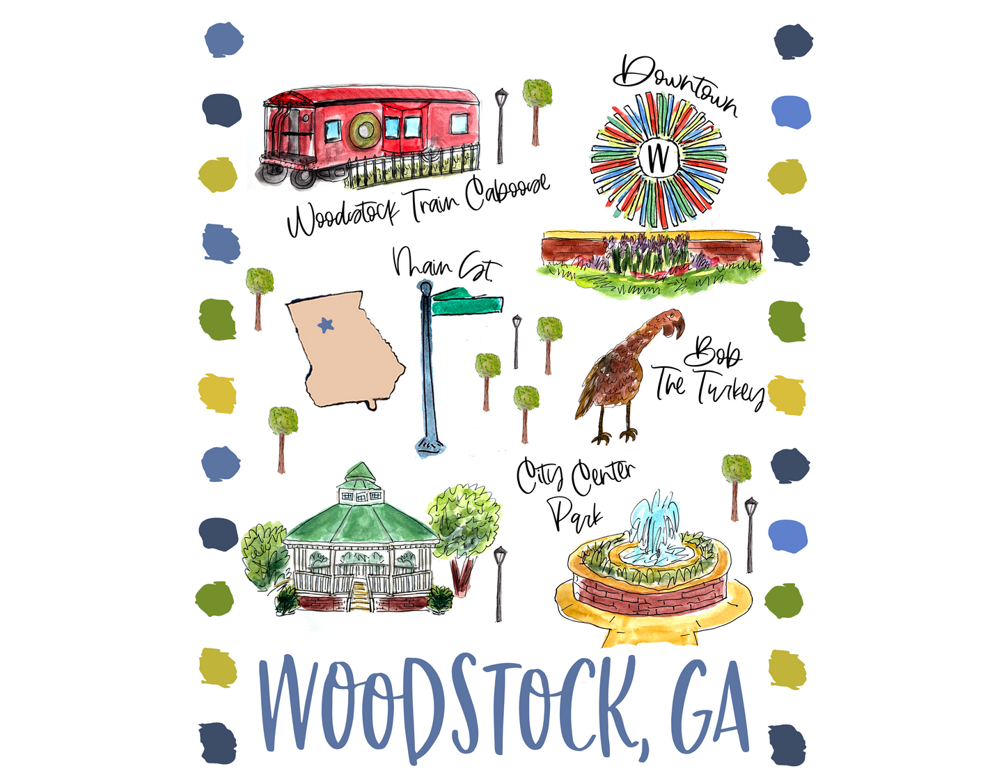 Happy by Rachel - Towel - Woodstock Georgia - Findlay Rowe Designs