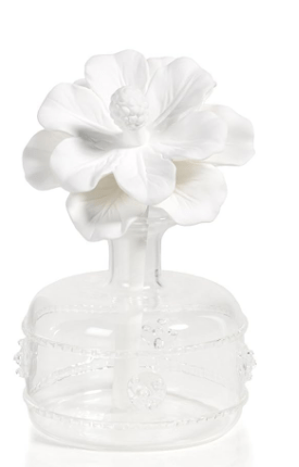 Zodax - Grand Casablanca Porcelain Diffuser- White Hibiscus - Findlay Rowe Designs