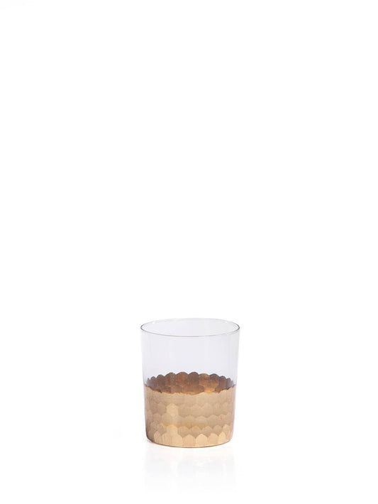 Zodax - Fez Cut Glass Tumbler with Gold Leaf - Findlay Rowe Designs