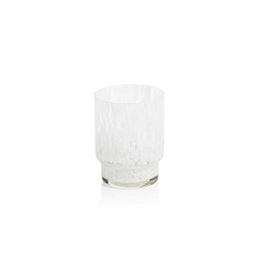 ZODAX  Amalfi Tortoise Glassware - White TUMBLER - Findlay Rowe Designs