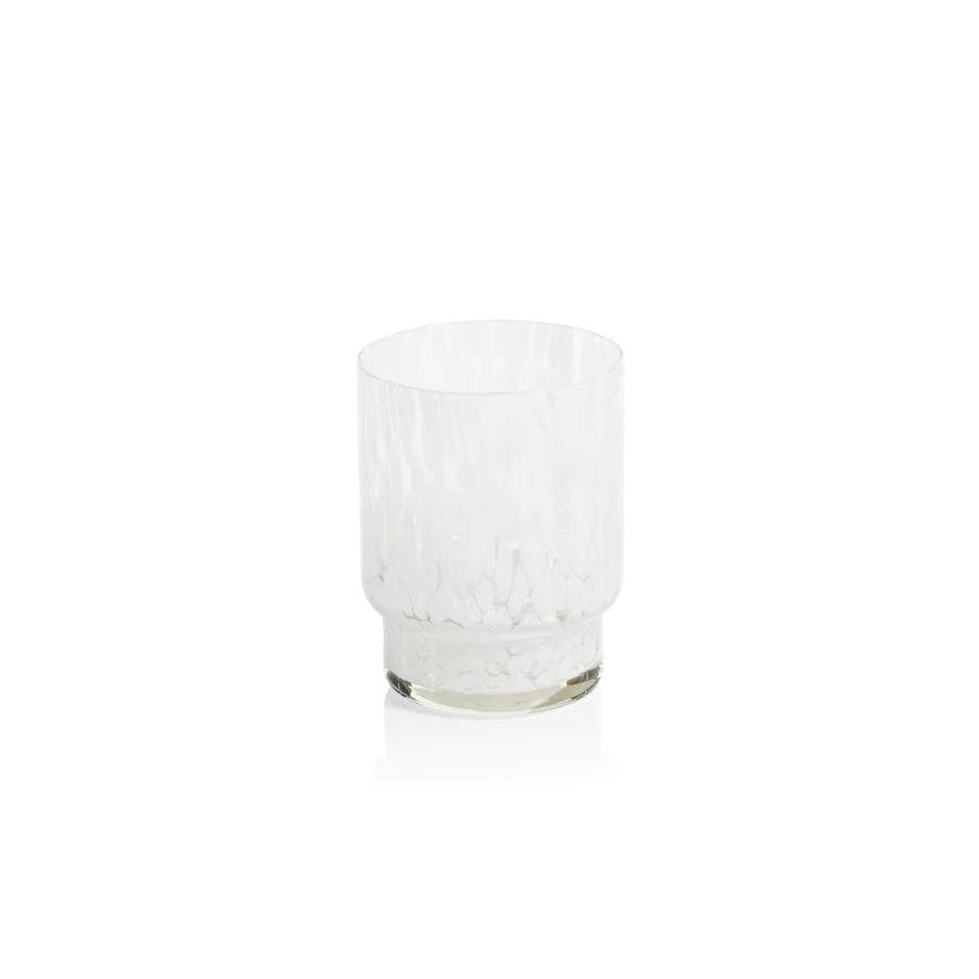 Zodax - Amalfi Tortoise Glassware - Tumbler - White - Findlay Rowe Designs
