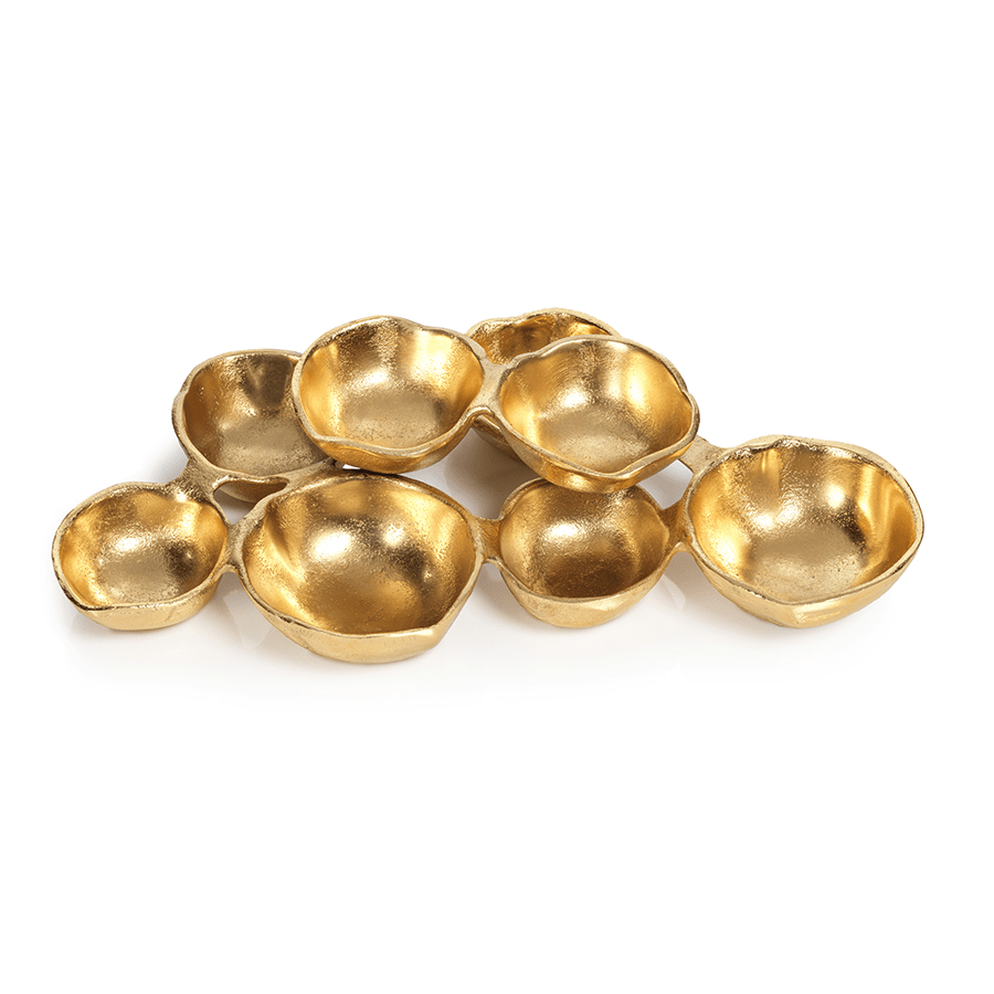 GOLD CLUSTER SERVING BOWLS 8 - Findlay Rowe Designs