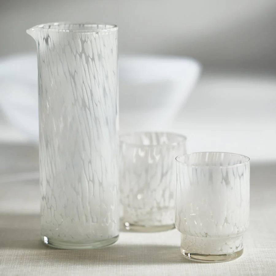 ZODAX  Amalfi Tortoise Glassware - White - Findlay Rowe Designs