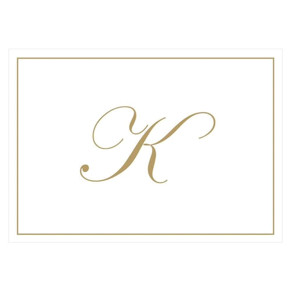 Caspari - Blank Correspondence Cards - Single Initial - Gold Embossed - Findlay Rowe Designs