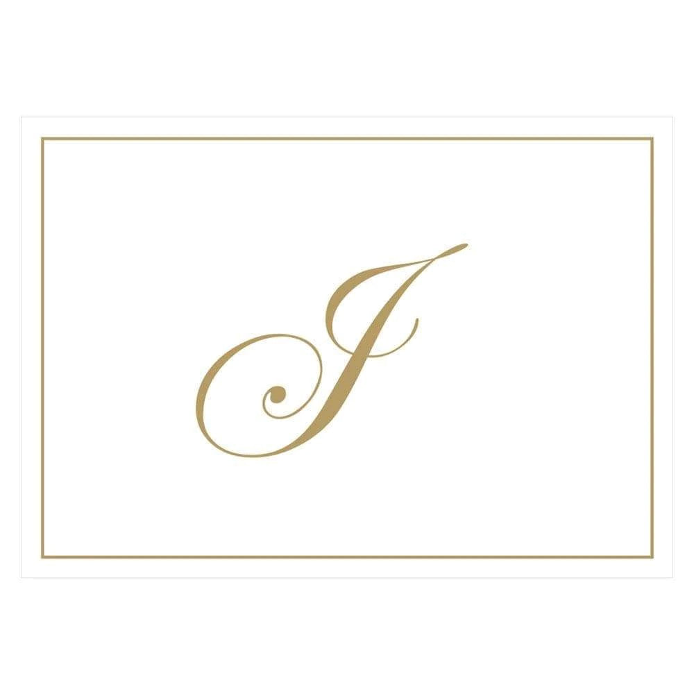 Caspari - Blank Correspondence Cards - Single Initial - Gold Embossed - Findlay Rowe Designs
