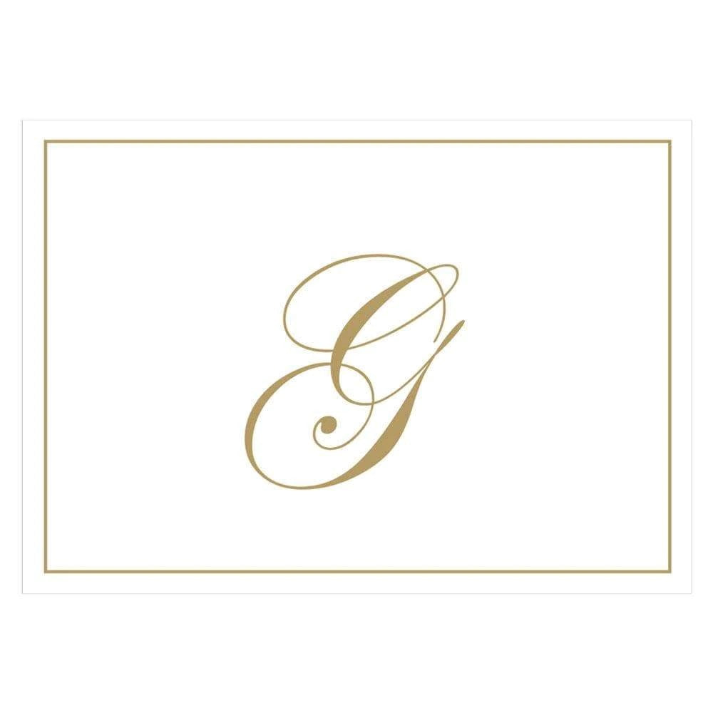 Caspari - Blank Correspondence Cards - Single Initial - Gold Embossed - Findlay Rowe Designs
