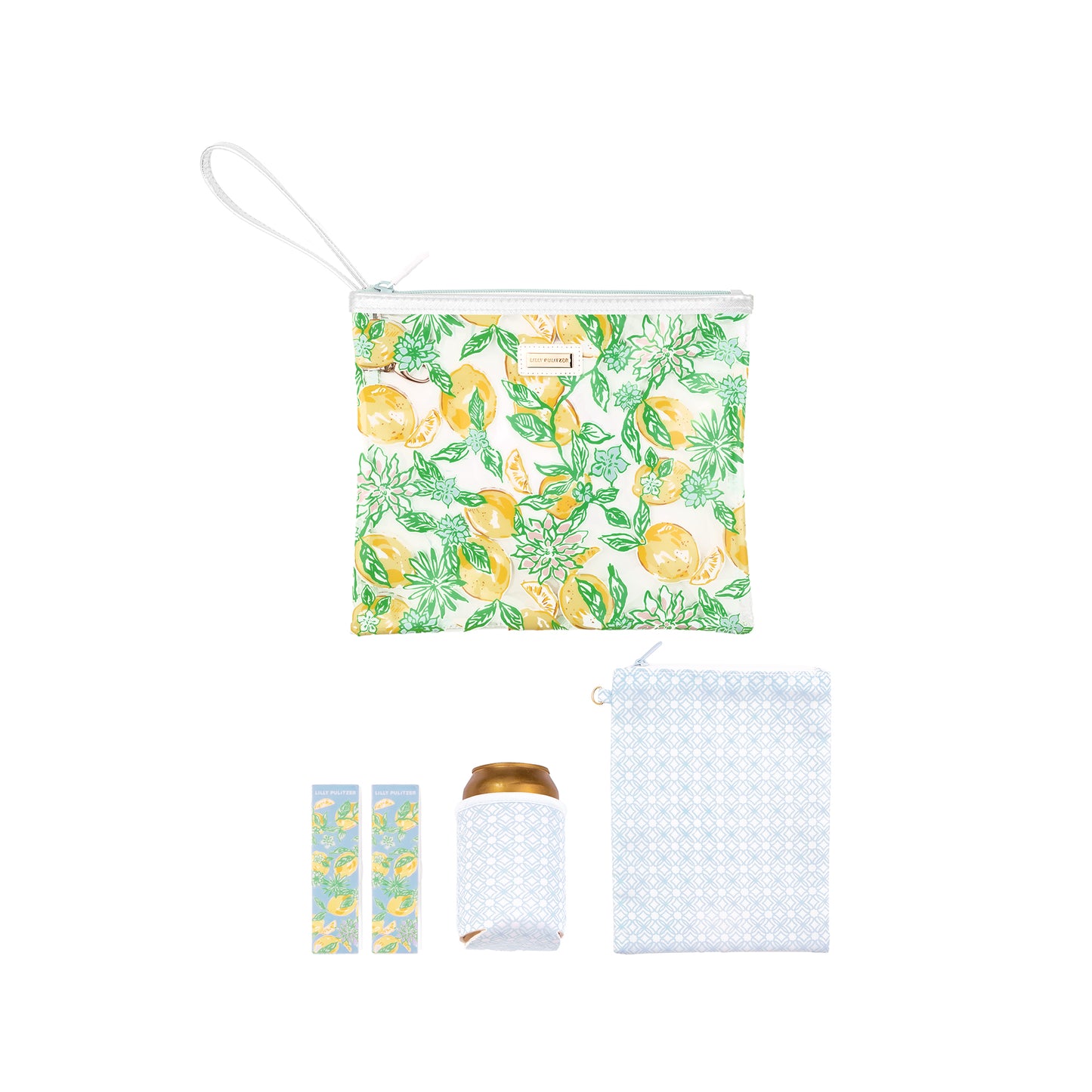 Lilly Pulitzer - Beach Day Pouch - Make Lemonade - Findlay Rowe Designs