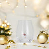 Stemless Wine Glass - Christmas Figure - Findlay Rowe Designs