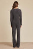 Barefoot Dreams - CozyChic Ultra Lite Ribbed Long Sleeve - Carbon - Findlay Rowe Designs