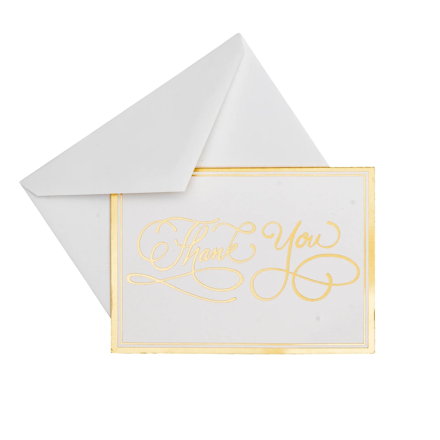 Caspari - Thank You Notes - Calligraphy Foil - Gold - Findlay Rowe Designs