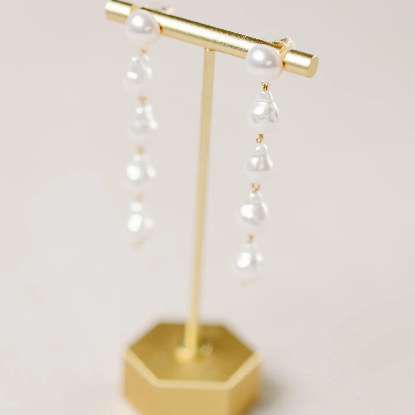 St. Armands - Natural Pearl Statement Drop Earrings - Findlay Rowe Designs