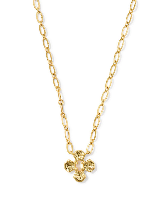 Kendra Scott - Necklace -   Leanne  Short Pendant - Gold Natural Mother Of Pearl - Findlay Rowe Designs
