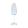 Vietri - Rainbow - Champagne Flute - Turquoise - Findlay Rowe Designs