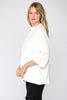 Sweater - Mock Neck Pullover - Cream