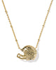 Kendra Scott - Necklace - Football Helmet Short Pendant - Gold Ivory Mother Of Pearl" - Findlay Rowe Designs