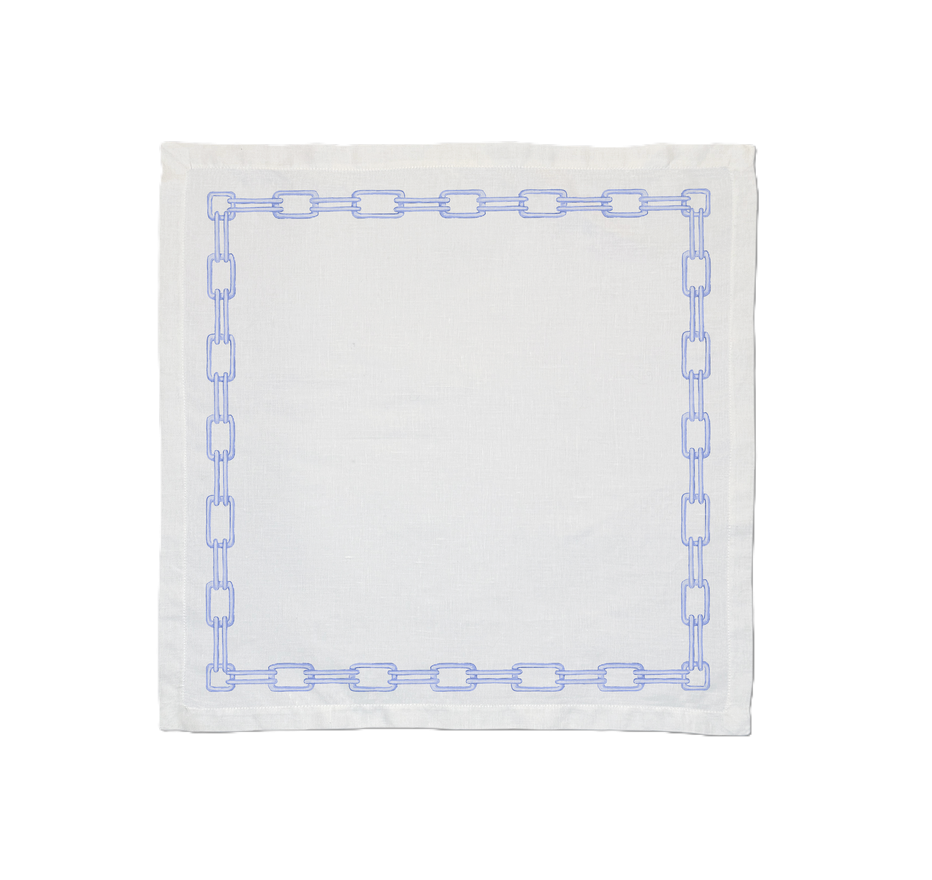 Ramsay Gourd Home - Cloth Napkins - Links Aquamarine - Findlay Rowe Designs