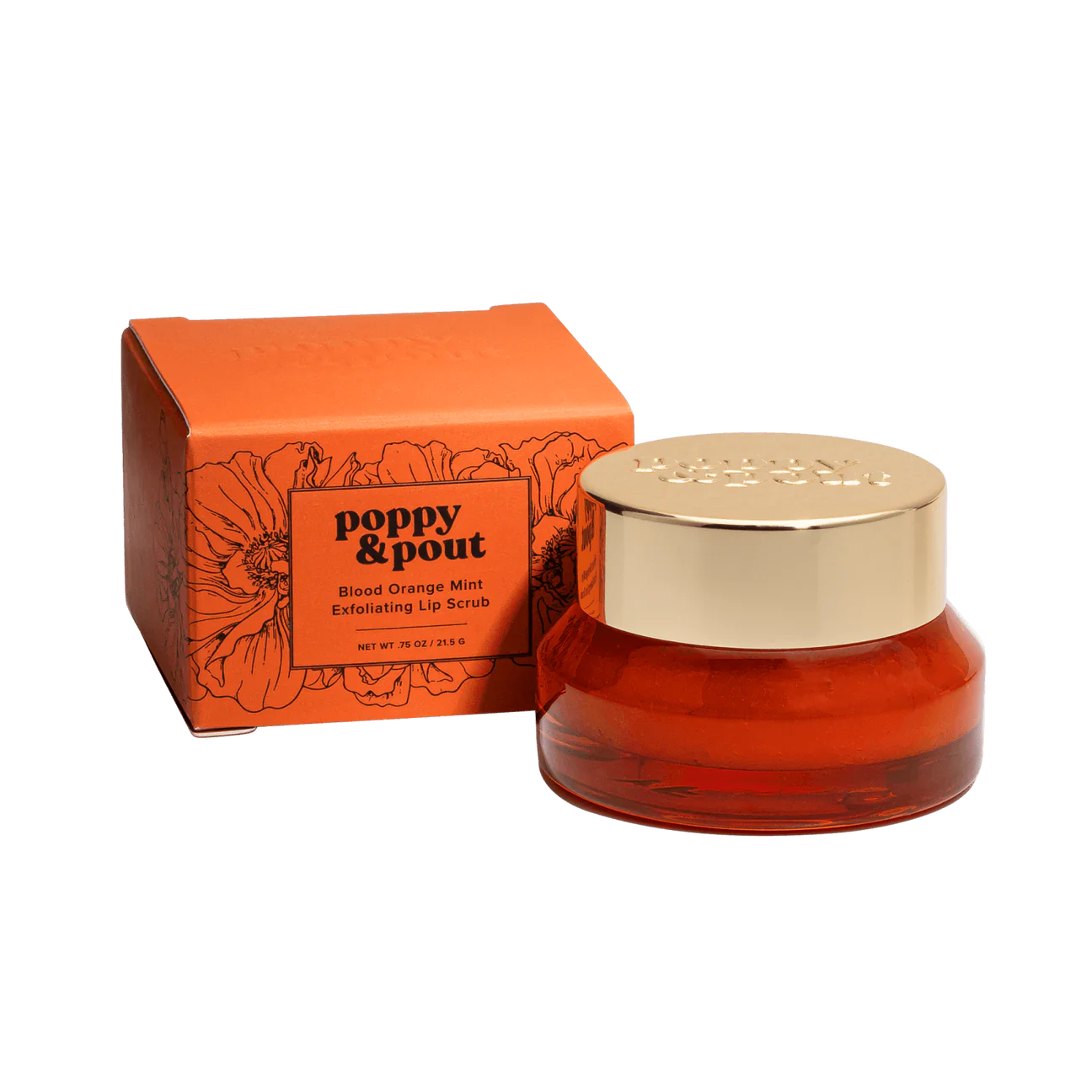 Poppy & Pout - Lip Scrub- Blood Orange mint