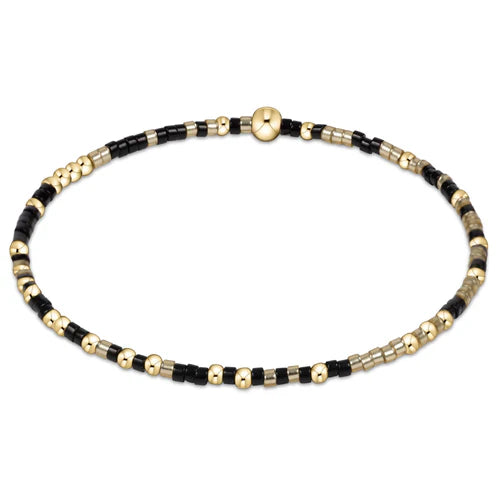 Enewton - Gameday Hope Unwritten Bracelet - Gold Luster-Onyx - Findlay Rowe Designs