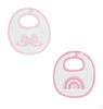 Mud Pie - Baby Bibs - Applique Bow & Rainbow - Findlay Rowe Designs