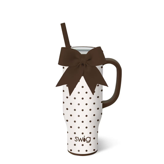 Swig - Mega Mug 30oz - Mocha Dots - Findlay Rowe Designs