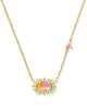 Kendra Scott - Necklace - Elisa Bird Short Pendant - Gold Sunrise Watercolor Illusion - Findlay Rowe Designs