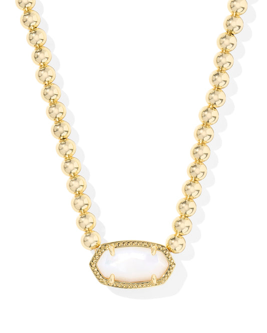 Kendra Scott - Necklace - Elisa Beaded Gold - Ivory Mother of Pearl - Findlay Rowe Designs