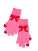 Shiraleah - Mia Touchscreen Gloves - Pink Red Bow
