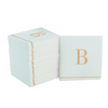 Luxe Party - Cocktail Napkins - White Gold Monogram