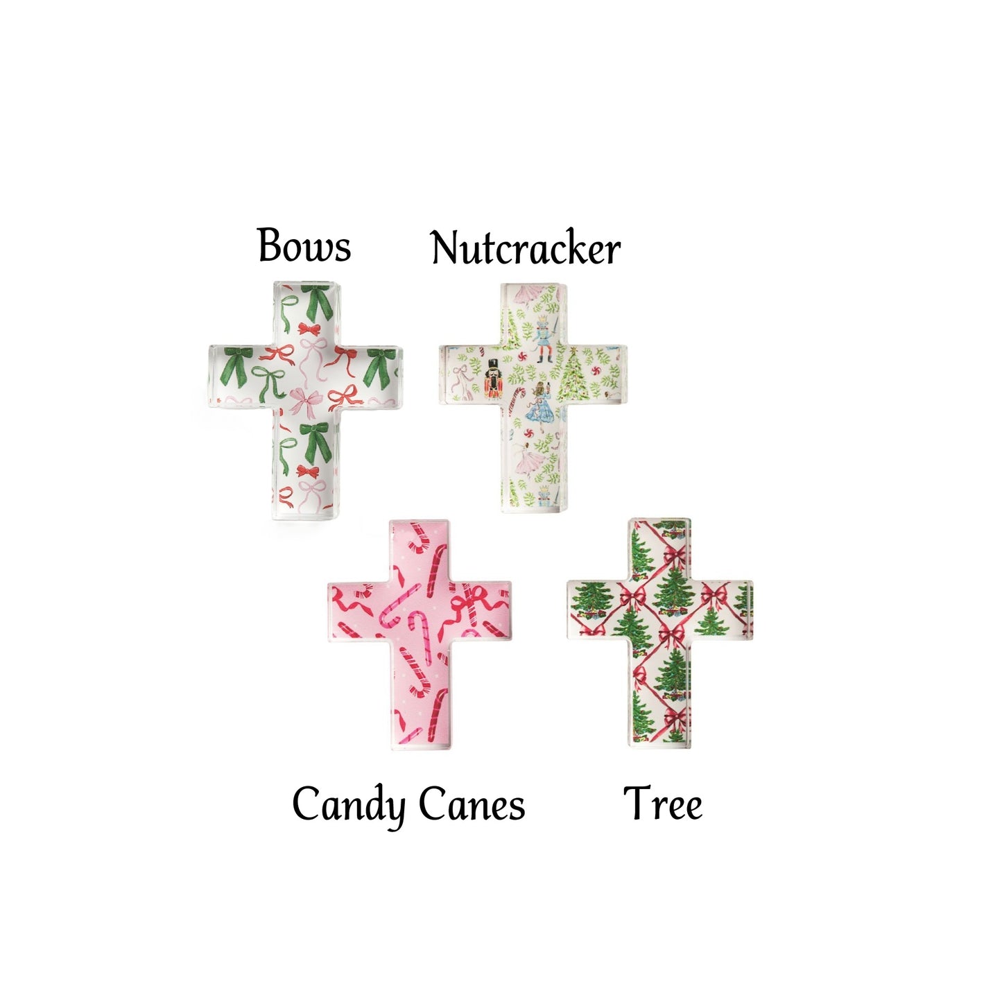 Mud Pie - Mini Christmas Cross - Acrylic - Findlay Rowe Designs