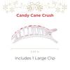Teleties - Flat Round Clip - Candy Cane Crush - Large