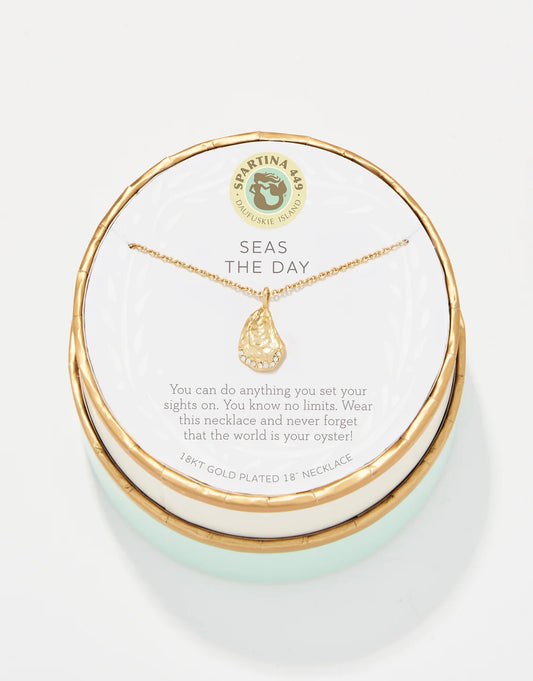 Spartina- Sea La Vie Necklace Seas the Day/Oyster - Findlay Rowe Designs