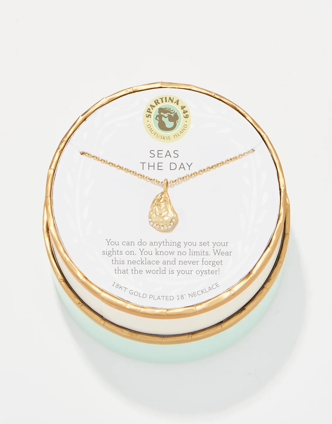 Spartina- Sea La Vie Necklace Seas the Day/Oyster - Findlay Rowe Designs