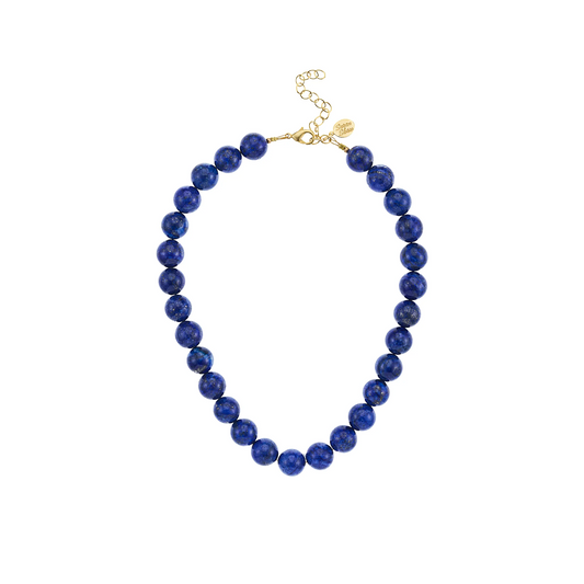 Susan Shaw - Necklace - Palmera Beaded Necklace - Blue Lapis