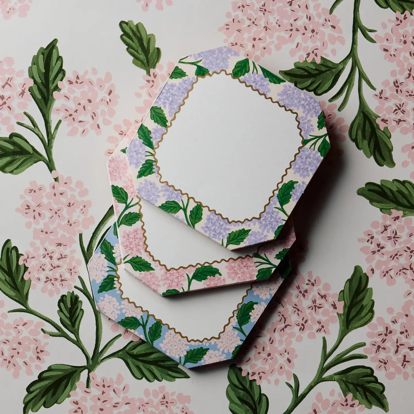 Rifle Paper Co -  Mini Notepad Trio - Hydrangea