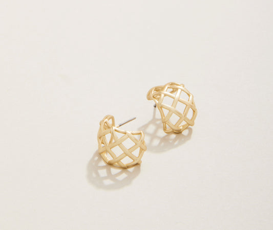 Spartina - Earrings - Gold Stonevale Hoop - Findlay Rowe Designs
