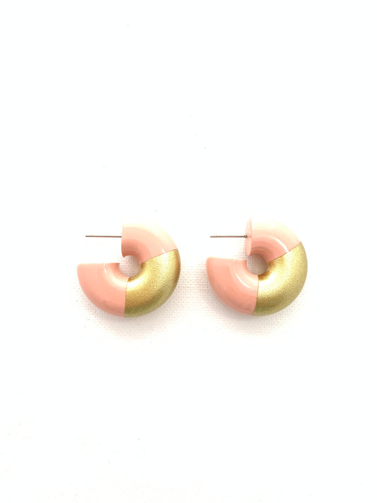 Accessory Jane - Earring - Bubble Hoop - Baby Pink - Findlay Rowe Designs