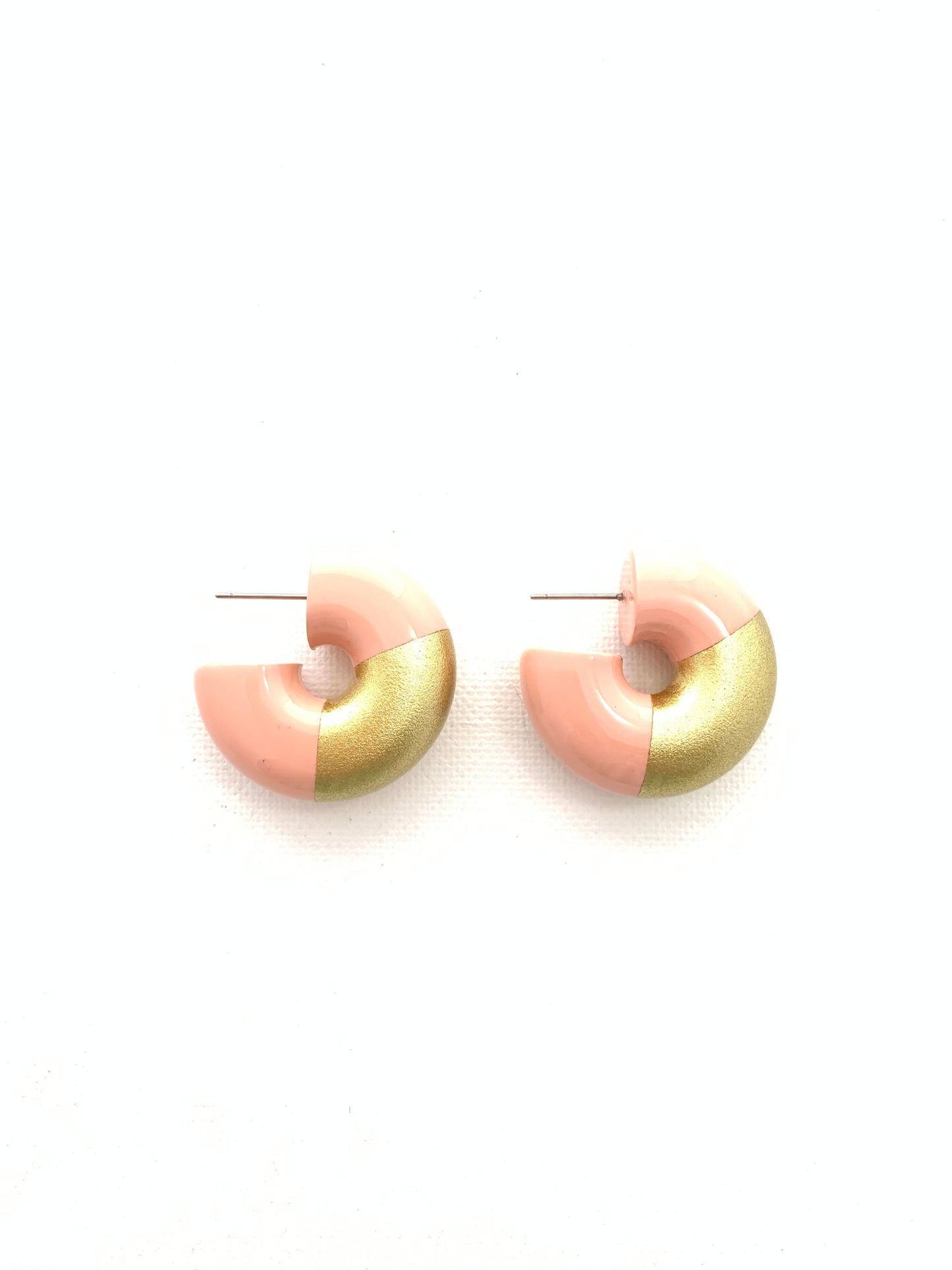 Accessory Jane - Earring - Bubble Hoop - Baby Pink