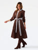 Mary Square - Dress - Eleanor Aven Vines Embroidered - Espresso - Findlay Rowe Designs