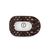 Teleties - Flat Round Hair Clip - Truly Taupe Quilted - Medium - Findlay Rowe Designs