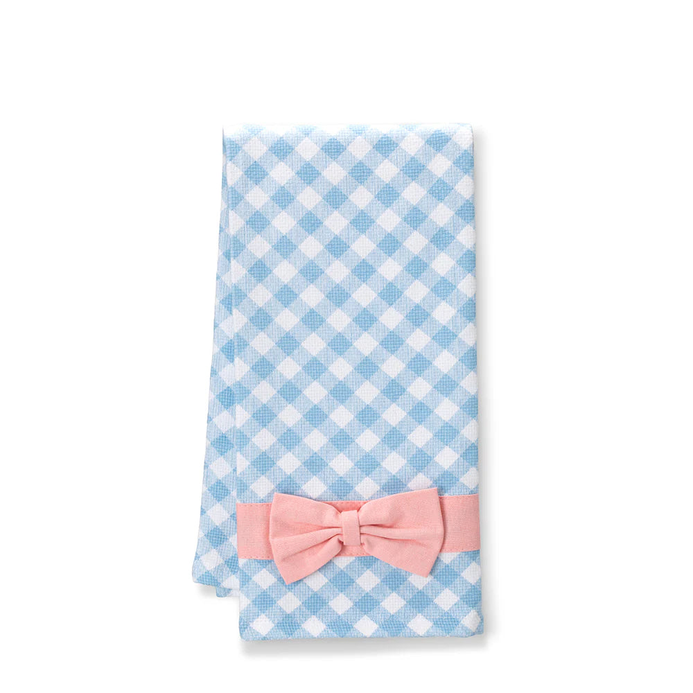 wig - Towel - Gingham Blue - Findlay Rowe Designs
