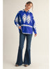 Top - Long Sleeve - Button Down - Royal Blue - Findlay Rowe Designs