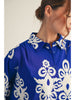Top - Long Sleeve - Button Down - Royal Blue - Findlay Rowe Designs
